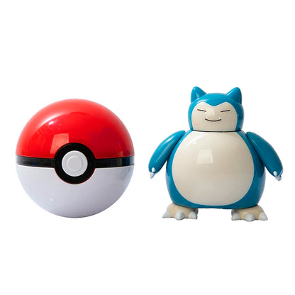 About Pokemon Anime Figure Charizard Pikachu Gyarados  Pocket Monster Figure Pokeball Action Deformation Toy Model Children Gift