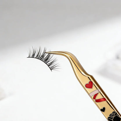 1pc High Precision Lash Tweezers Stainless Steel Eyelash Tweezers Lash Extensions Lash Tweezers for Eyelash Extension Straight
