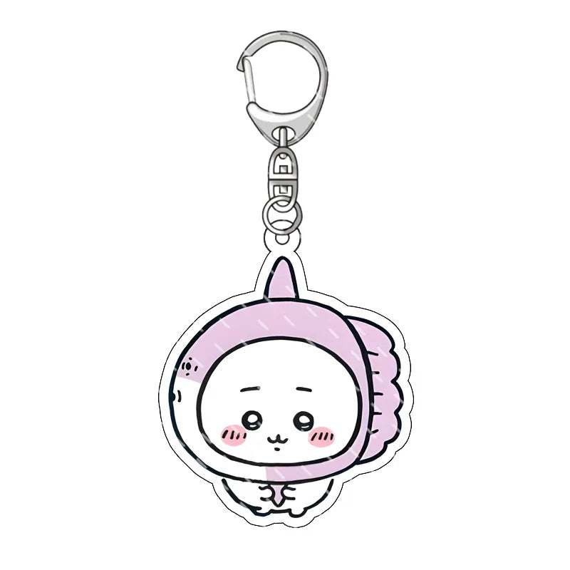 Chiikawa Pendant Anime Comic Acrylic Peripheral Keychain Hachiware Usagi Cute Pendant Bag Hanging Decoration Decoration