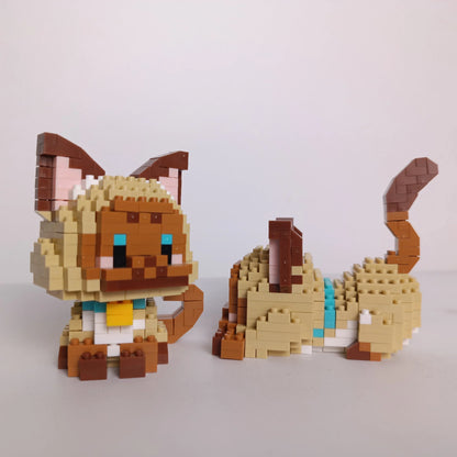 Micro Mini Super Cute Micro Cat Building Kit Tiny Pet Series Doll Figure The Perfect Miniature Gift for Cat Lovers and Girls