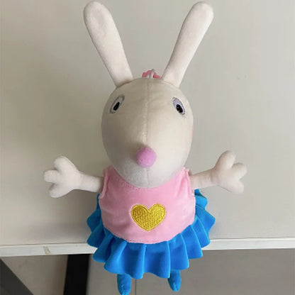 Genuine Peppa Pig Plush Pig Kids Toys 19CM Pet Dinosaur Teddy Bear Soft Stuffed Anime Figure Doll Children's Birthday Gifts