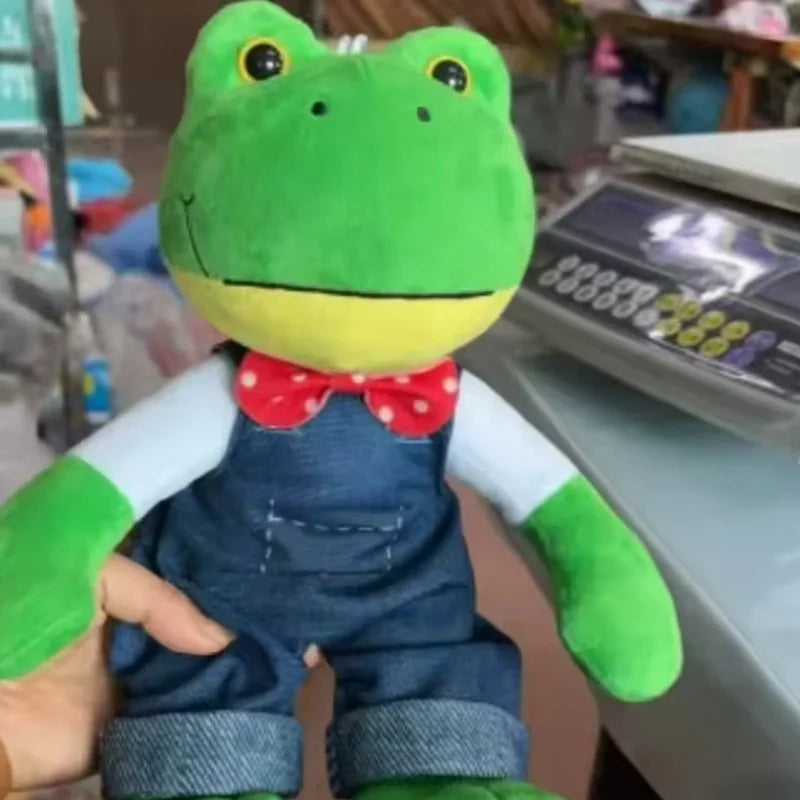 In Stock Cute Magic Expression Plush Doll 25cm Soft Plush Frog Toy Cartoon Girl Stuffed Animal Doll Kids Gift Long Leg Frog