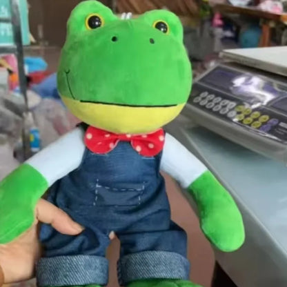 In Stock Cute Magic Expression Plush Doll 25cm Soft Plush Frog Toy Cartoon Girl Stuffed Animal Doll Kids Gift Long Leg Frog