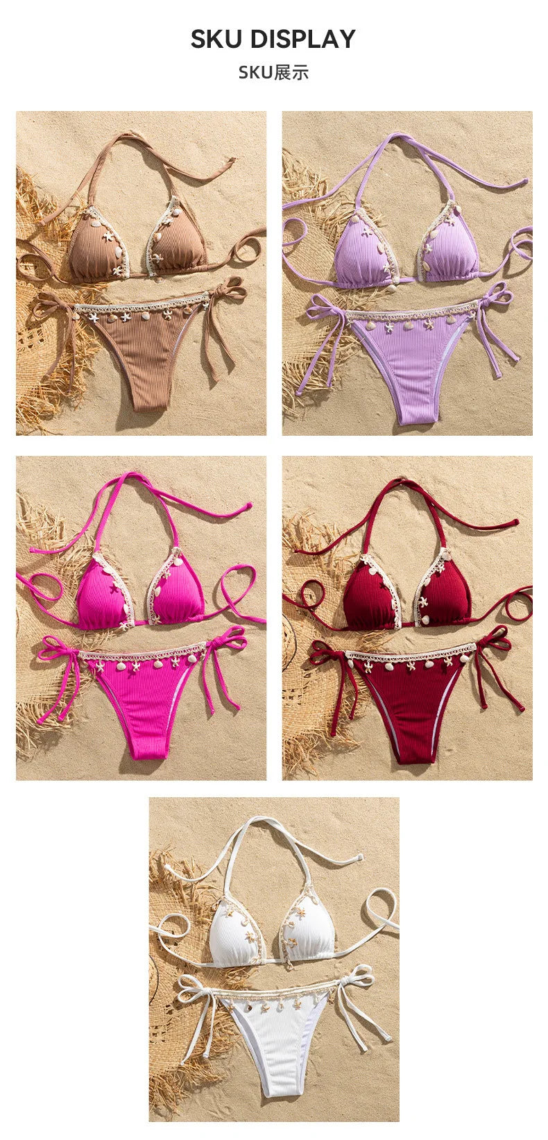Sexy Bikinis 2026 Women's Swimwear Female Swimsuit For Swimming Wear Bathing Suits Brazilian Bikini Set Beachwear Pool Bather