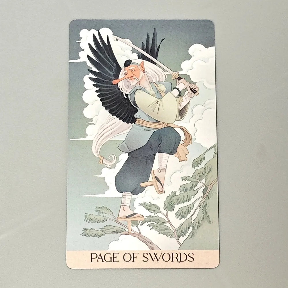 Yokai Tarot Deck 78 Pcs Cards Rooted In Japanese Folklore 12*7cm Printed on 350GSM Embossed Cardstock Packed In Rigid Box
