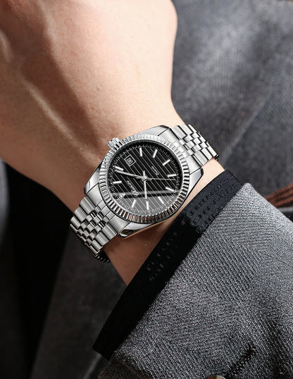 CHENXI 004D Men Quartz Watches Luxury Stainless Steel Waterproof Luminous Date Casual Wristwatch for Male