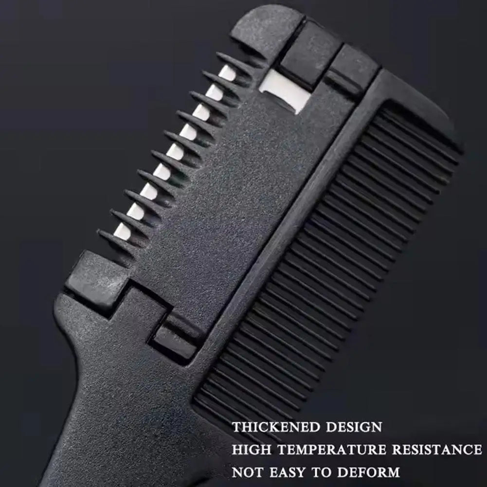 Double Sided Hair Thinner Trimmer Razor Comb Cutting Scissors Razor Comb for Trim & Thin Home Salon Home Haircut Styling