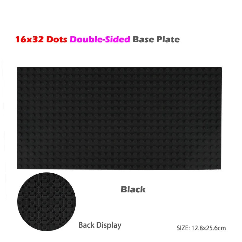 Classic Base Plates Plastic Bricks Double-sided 16*32 32X32 Dots City Blocks Baseplate DIY Parts Board Toys Kids Gift