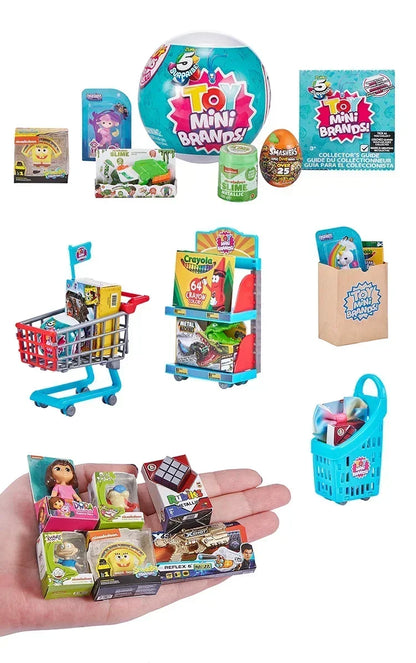 5 Surprise Ball Mini Brands Supermarket Shopping Scene Miniature Gashpon Capsule Toy Figurines Collection Kids Birthday Gifts