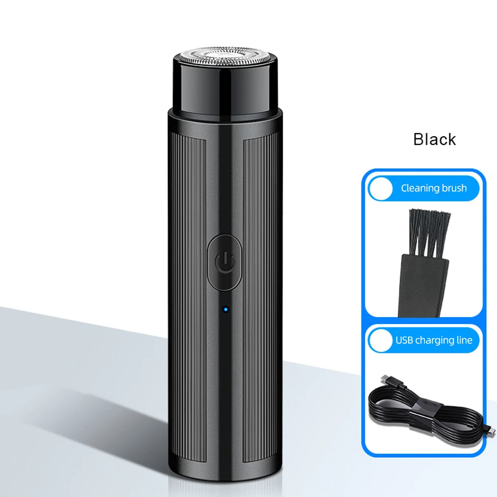Portable Mini Electric Shaver – Rechargeable, Unisex (Men & Women) & Car-Compatible Grooming Tool