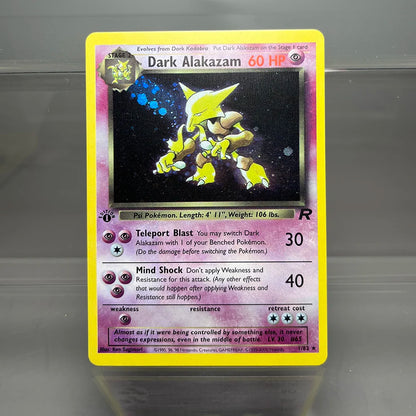 PKM Foil Cards Team Rocket Dark Blastoise Dragonite Charizard 1st Edition 1996 Single Cards Game Collection PTCG Proxy Cards