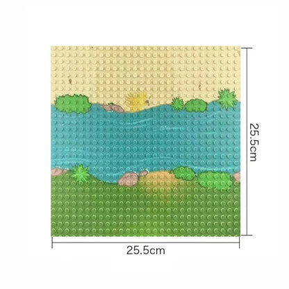 32X32 Dots Styles Classic Building Block Base Plate City View Traffic Road Figures Construction Toys Bricks Plastic Baseplates