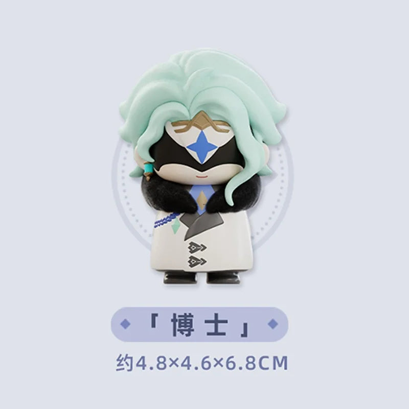 Mihoyo Genshin Impact Fatui Harbinger Q Version Series Blind Box Desktop Mini Doll Model Toys Trend Decoration Surprise Gifts