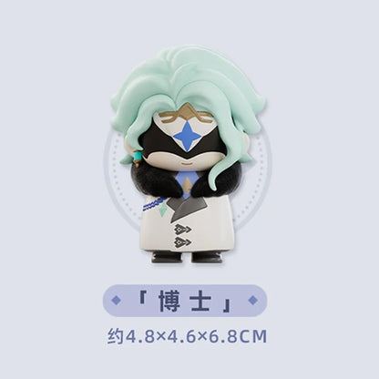 Mihoyo Genshin Impact Fatui Harbinger Q Version Series Blind Box Desktop Mini Doll Model Toys Trend Decoration Surprise Gifts