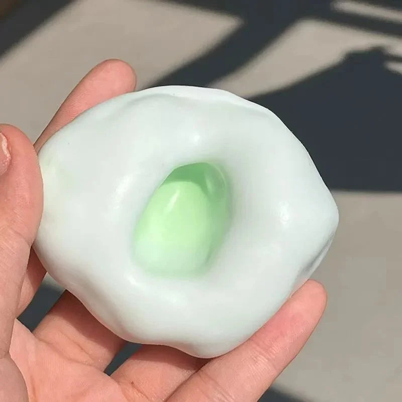 Shapeable Vacuum Squishies Sand Ball Grape Stress Ball Stress Relief Noisy Ball Desktop Squeezing Soothing Toy Birthday Gift