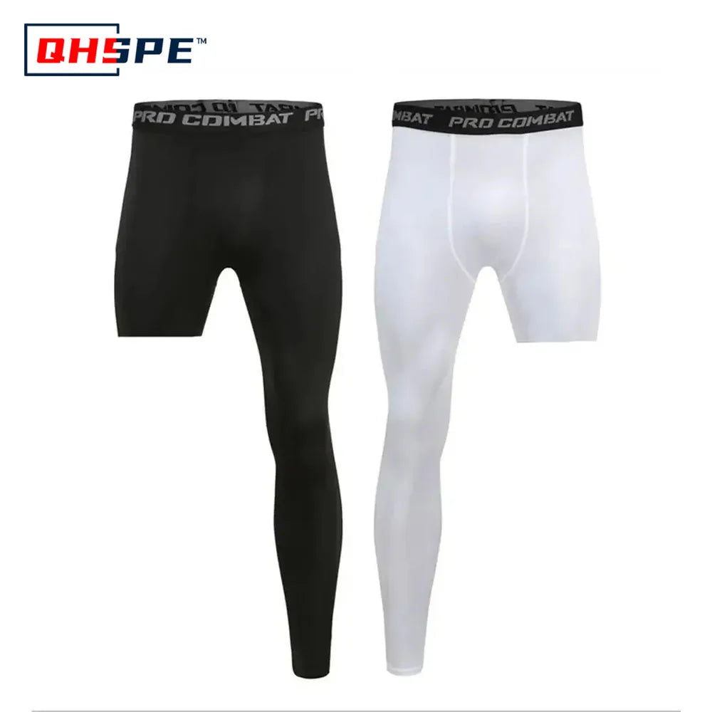 One Leg Basketball Tights Sports Tights Breathable Single Leg Basketball Leggings Quick Drying Sweat Wicking Breathable Durable