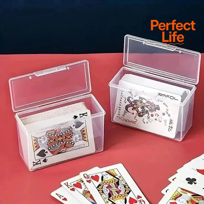 Plastic Clear Storage Box Storage Box Multipurpose For Game Card Rectangular Business Card Credit Card Holder Case Organizer