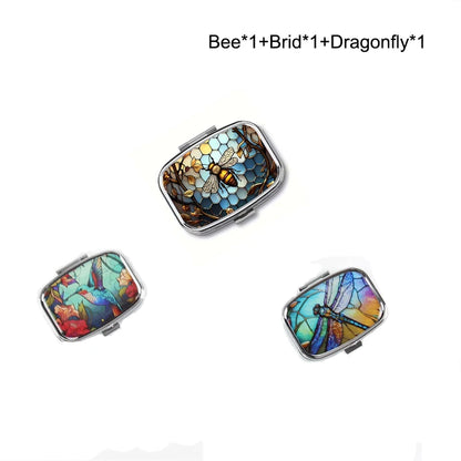Travel Cases Lovely Colored Medicine Metal Jwelery Organizers Household Holder Iron Cabinet Small pill container  medicine box