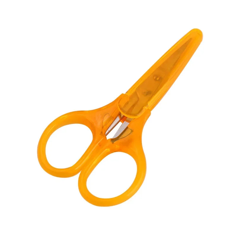 1pc Compact Precision Craft Scissors Sharp Stainless Steel Blades with Protective Cap, Tsa-Approved for Travel Stationery