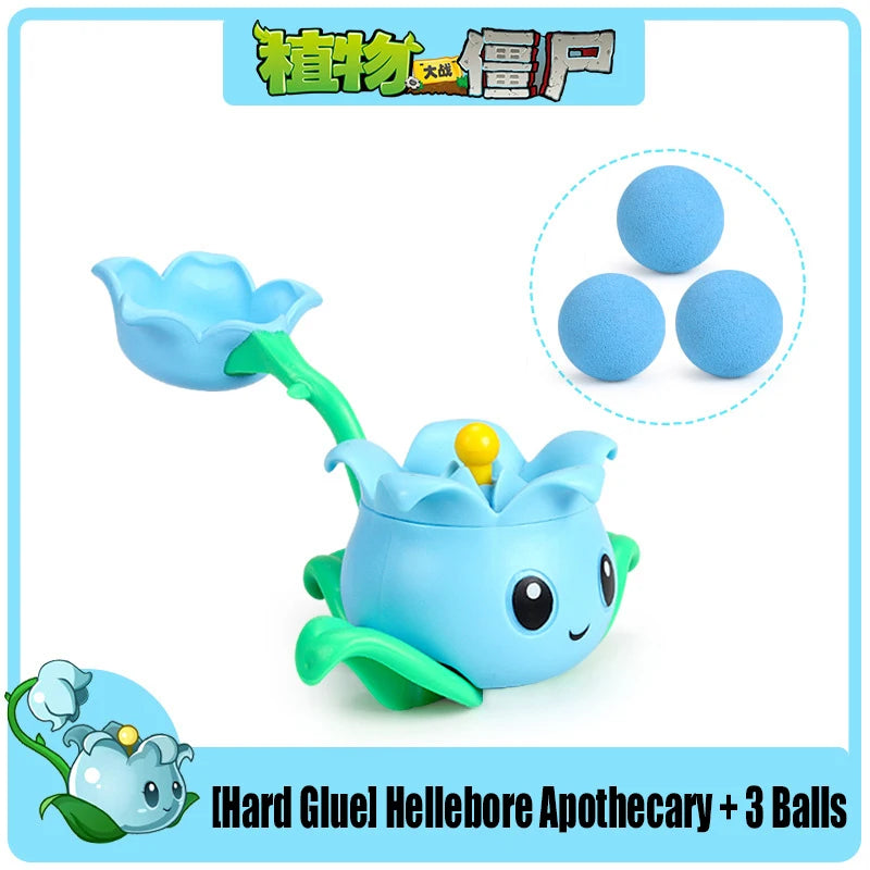 Funny Plants vs. Zombies 2 Hard Glue Peashooter Gatling Pea Shooter Sunflower Action Figure Model Dolls Shooting Toys Kids Gifts