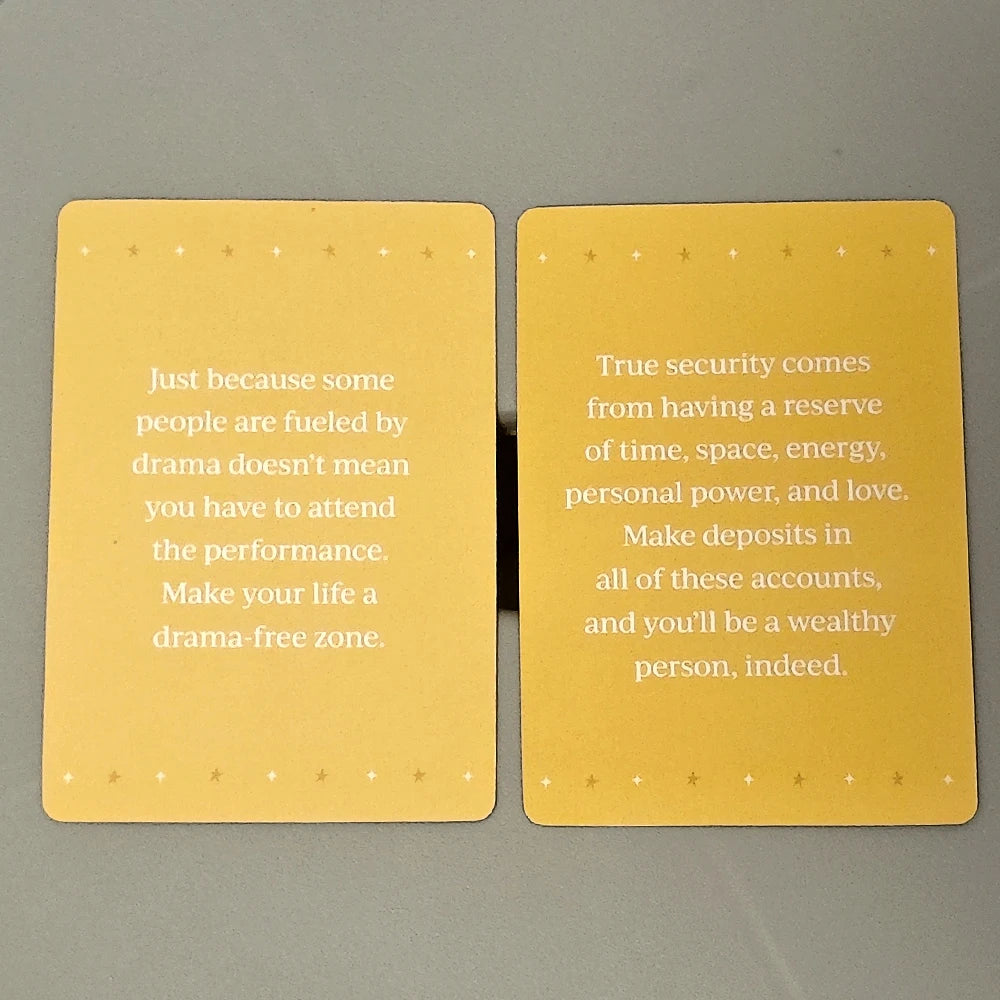 52 Pcs Joyful and Whimsical Illustrated Cards 10.4*7.3cm Self-care Wisdom Card Deck