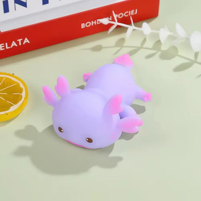 Axolotl Squeeze Ball Cute Fish Relax Cartoon Antistress Squishy Stress Relief Slow Rising For Adult Kids Stretch Toys