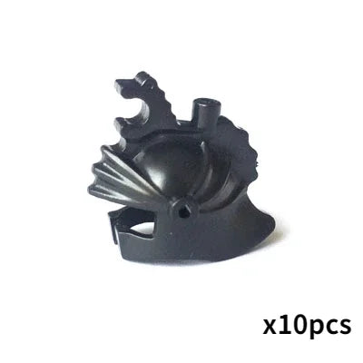 Viking Pirate Age Bullhorn Hat Medieval Knight Roman Warrior Soldier Helmet Action Figures Building Blocks Toys For Children