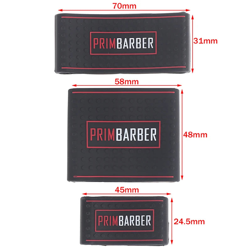 New 3Pcs Professional Barber Clipper Grip Non Slip Barber Clipper Bands Resistance Barber Sleeve Barber Hair Clipper Holder Tool