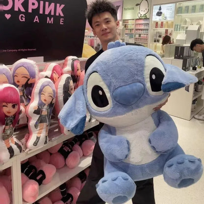 32/45/55cm Stitch Large Plush Doll Soft Cute Anime Periphery Sofa Pillow Bedhead Decor Accompany Toy Ornament Gift For Childs