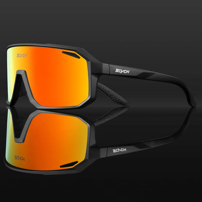 SCVCN Men bicycle Cycling Sunglasses Woman MTB road bike Driving Goggles Outdoor Sports running Glasses UV400 Hiking Eyewear