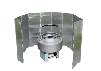 8/9/10 Plates Gas Stove Wind Shield Outdoor Camping Picnic Cooking Burner Windproof Screen Aluminum Alloy Wind Screen