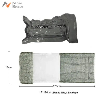 Emergency First Aid Trauma Kit With Israeli Bandage For Outdoor Camping Hiking Security Protection Wound Care