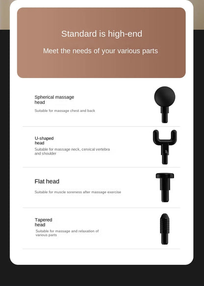 Hot Selling Long-handle Electric Massage Gun: Multifunctional for Muscle Relaxation, Deep Tissue Percussion Relief