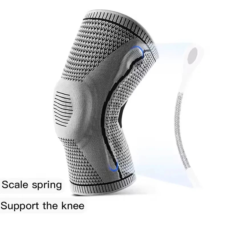 1 PCS Silicone Compression Protection Sport Knee Braces Knee Pads Strap Patella Medial Support Meniscus Basketball Running Prot