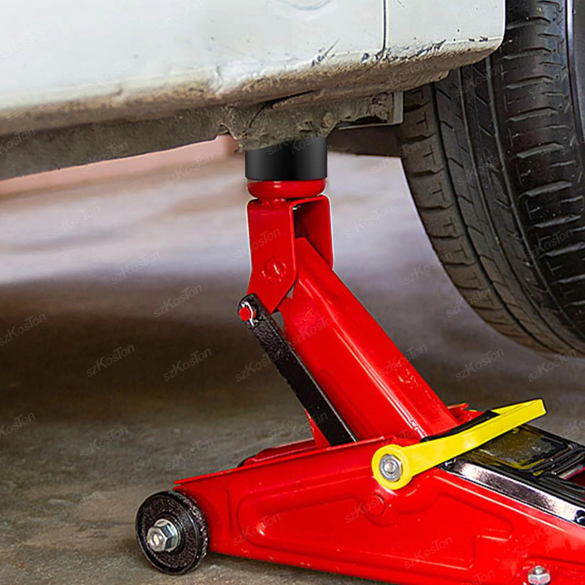 Universal Car Lift Jack Support Stand Rubber Pads Frame Protector Wheel Dolly Slotted Floor Frame Rail Adapter Repair Tools