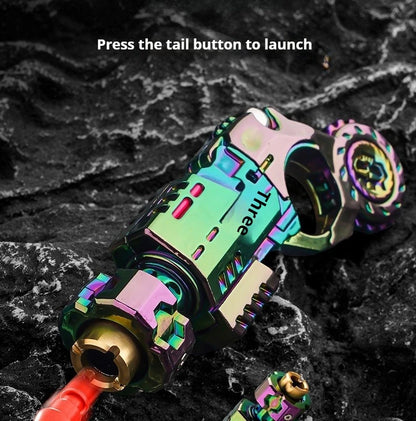 Mini Metal EDC Stress Relief Toy Pistol Guns Eject Fidget Roller Spinner Mechanical Slider Ratchet Wheel Paragraph Ring Adults