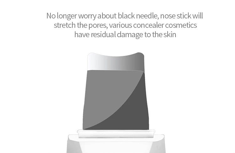 Deep Vibrate Skin Scrubber Facial Cleaner Shovel Spatula Not Ultrasonic Face ScrubberPeeling Blackhead Remover Facial Ma ssager