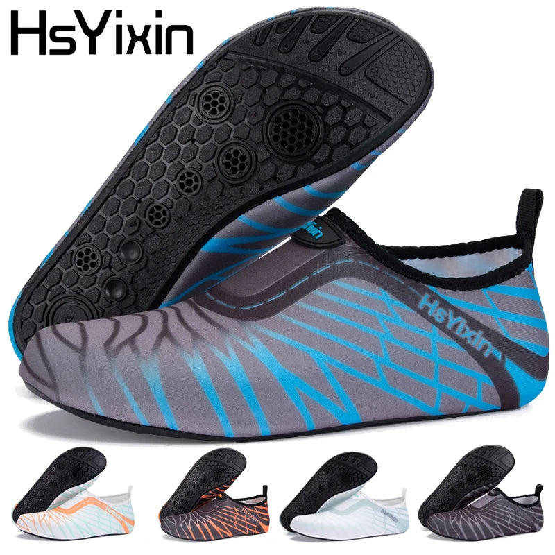 Aqua Shoes Madam, Men's Beach Swimming Water Sports Socks Barefoot Sneakers Fitness Yoga Swimming Surfing Canyon-Walking Shoes