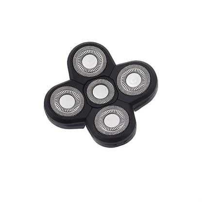 Shaver Replacement 5 Heads 5Razor Head Shaver Head 5 Head Beard Cutter Blade Compatible With Most Rotary Shavers