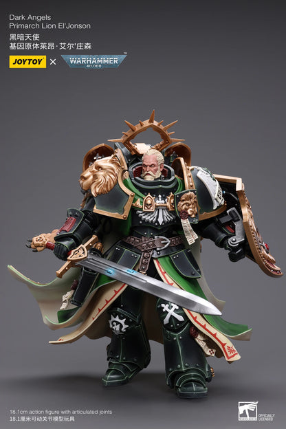 JOYTOY Warhammer 40k 1/18 Action Figures Dark Angels Primarch Lion El'Jonson