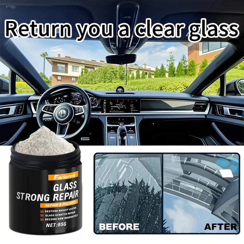 Super glass polishing powder|Restore glass clarity|Polishing for brightness|Glass scratch repair powder|Nanoscale scratch repair