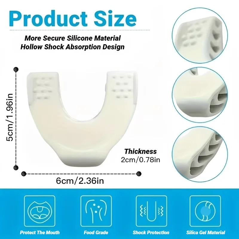 U Shape Facial Jaw Exerciser And Neck Toning Jawline For Men Women Face Muscle Trainin Resistance Double Chin Silicone Exercise