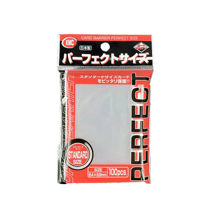 100PCS KMC Card Sleeves Transparent Trading Card Sleeves Perfect Fit Standard Size Card Board Game Cards Outer Protector 64x89mm