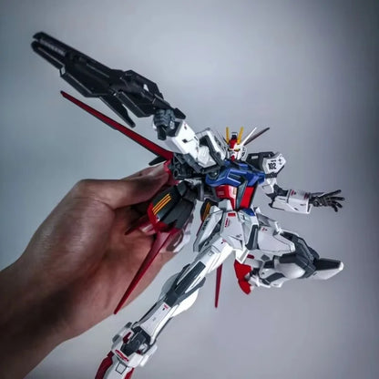 HG 1/144 Strike Dog Fighter GAT-X105 Mech Assembly Model Kit Action Figures Boys' Puzzle Toys Collectible Desktop Decoration