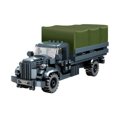 World War 2 WW2 Army Military Soldiers Armor Halftrack Main Station Tank Building Blocks Bricks Model DIY Assembly Toys For Kids