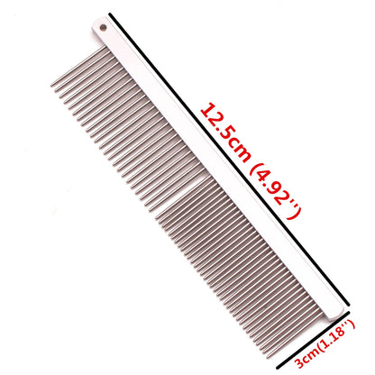 Copper Dog Grooming Combs For Pet Boundary Knot Massage Tools Professional Salon Cat Hair Cleaning Crescent Combs High Low Teeth