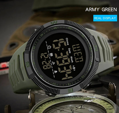 SANDA 6014 Military Sport Watch for Men Clock Digital Wristwatches Shockproof Countdown Waterproof Bracelet Relojes Para Hombre