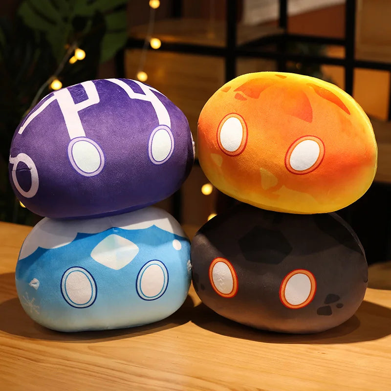 10cm Genshin Slime Plush Pendant Toys Genshin Impact Stuffed Pillow Cute Anime Game Original God Cosplay Fans for Kid Gift