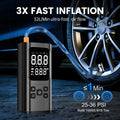 Wireless Car Air Pump 150PSI Electric Tire Inflator Portable Air Compressor for Motorcycle Bike Car Tires And Balls
