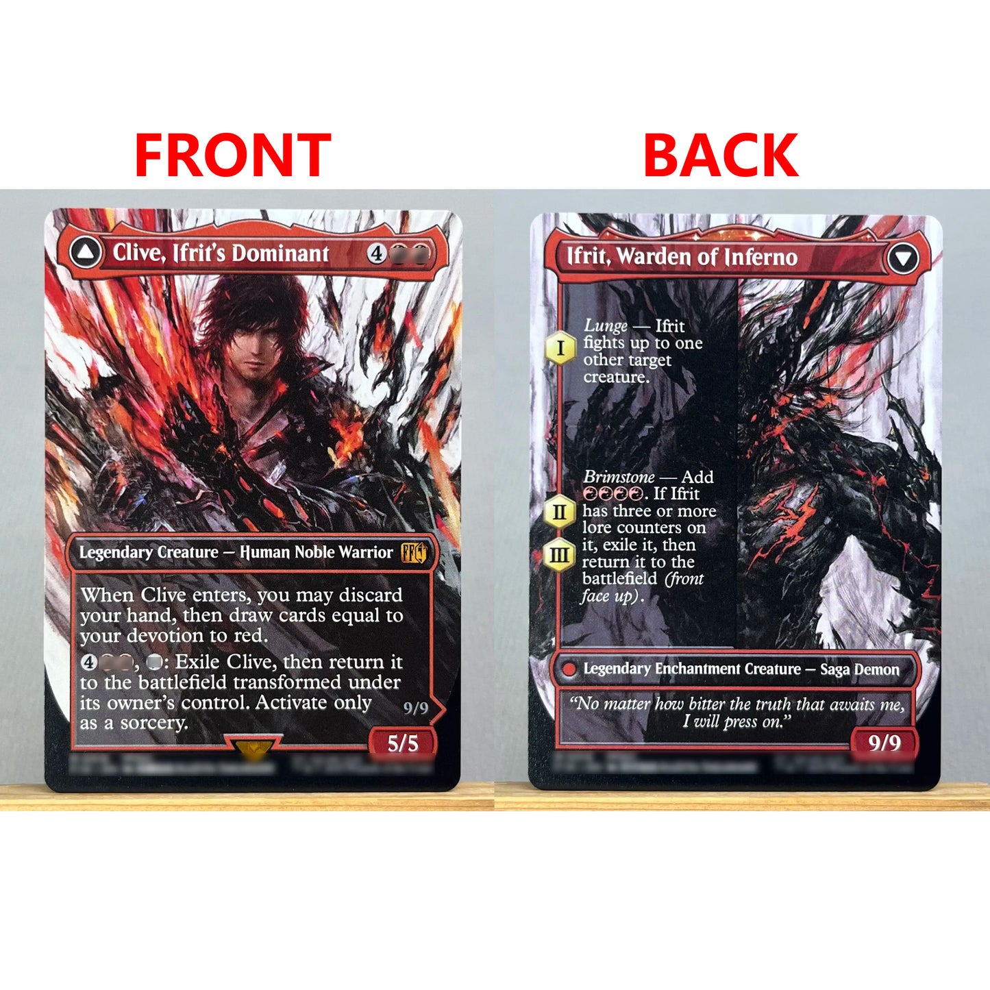 FIN HOLO14-Ⅰ01 Tcg proxy magical cards Vivi Ornitier Sephiroth, Fabled SOLDIER Summon Bahamut Cloud, Midgar Mercenary gathering